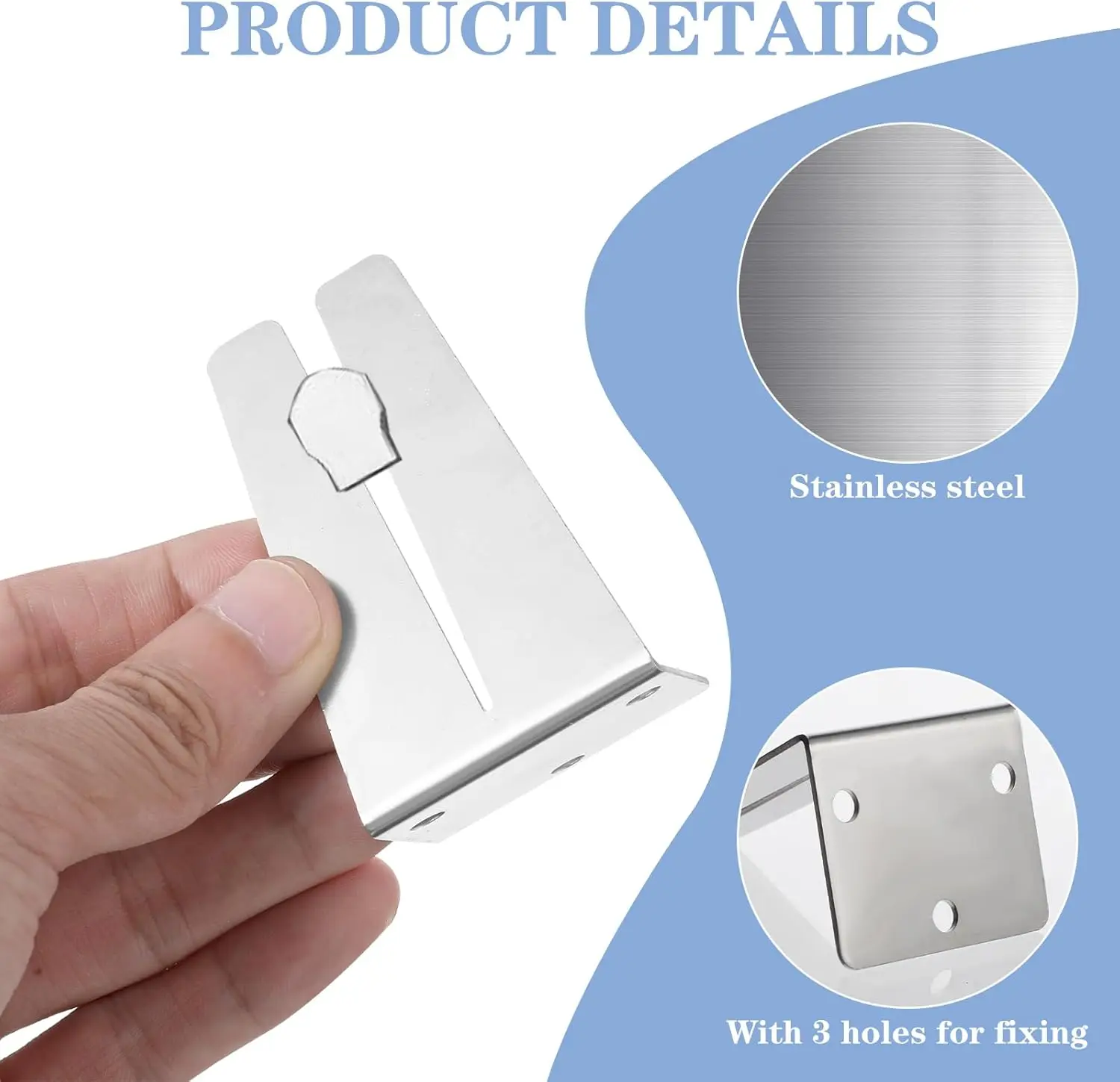 Universal Zipper Jig Tool, Stainless Steel 1.6*2.6' Zipper Puller Helper for Sewing, Zipper Slider Zipper Repair Fixer,TLX0295