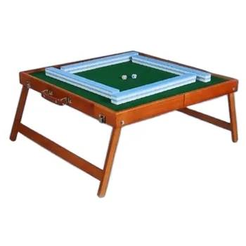 Wholesale Cheap Portable Folding Collapsible Wooden Mahjong Table Simple Multifunctional for Outdoor Party Events