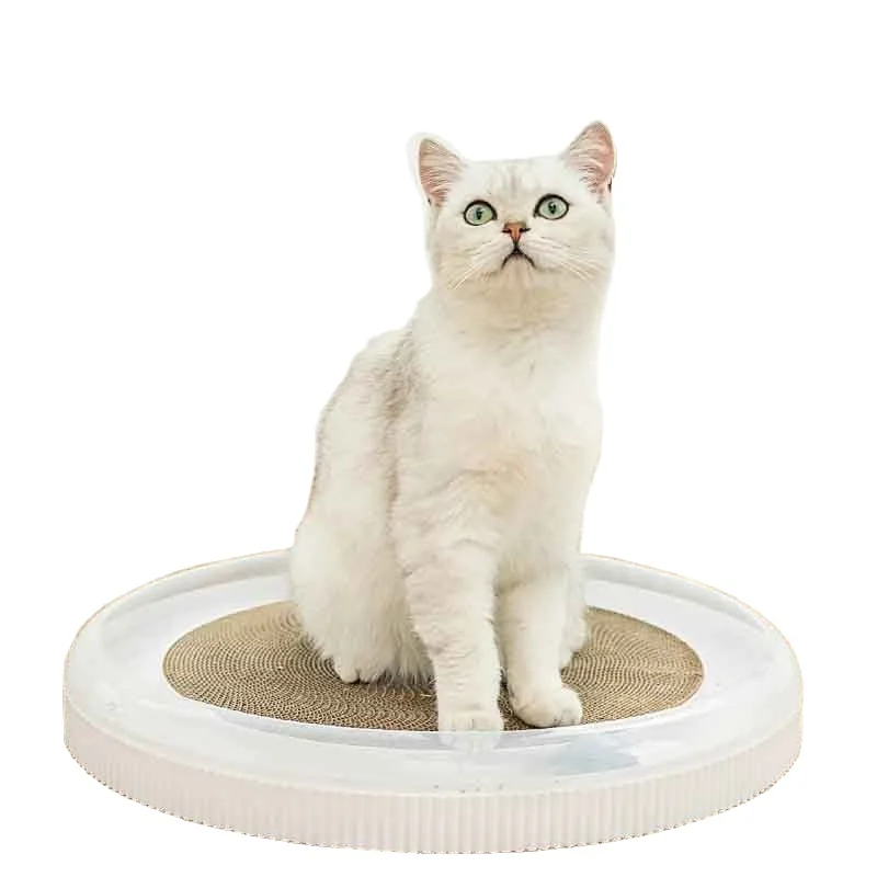 Wholesale Claw-grinding corrugated-round bed to play with cat dishes daily home indoor cats play with hi toys