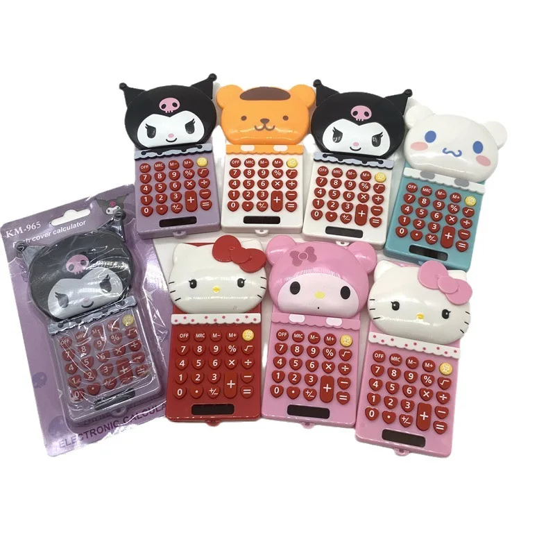 Yubon Kawaii  Anime Solar Calculator Cartoon Kuromi Kt Portable Calculator Stationery supplies Stationery for Student Kids Gifts