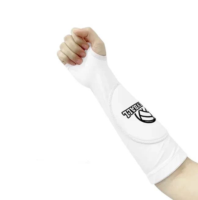Hot Selling Volleyball Arm Sleeves Passing Hitting Forearm Sleeves With Protection Foam Pads And Thumb Hole
