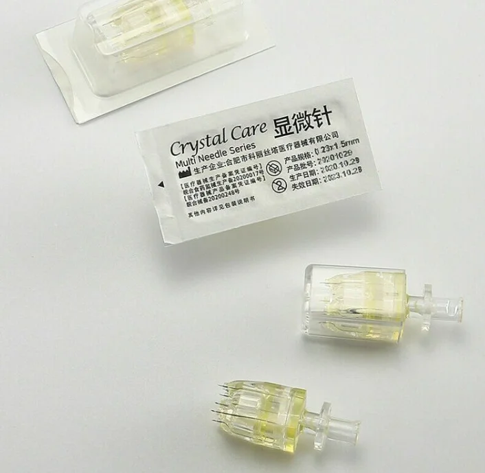 2023 crystal 5 pin multi mesotherapy needles use by hand For Hyaluronic Acid Dermal Filler Injections