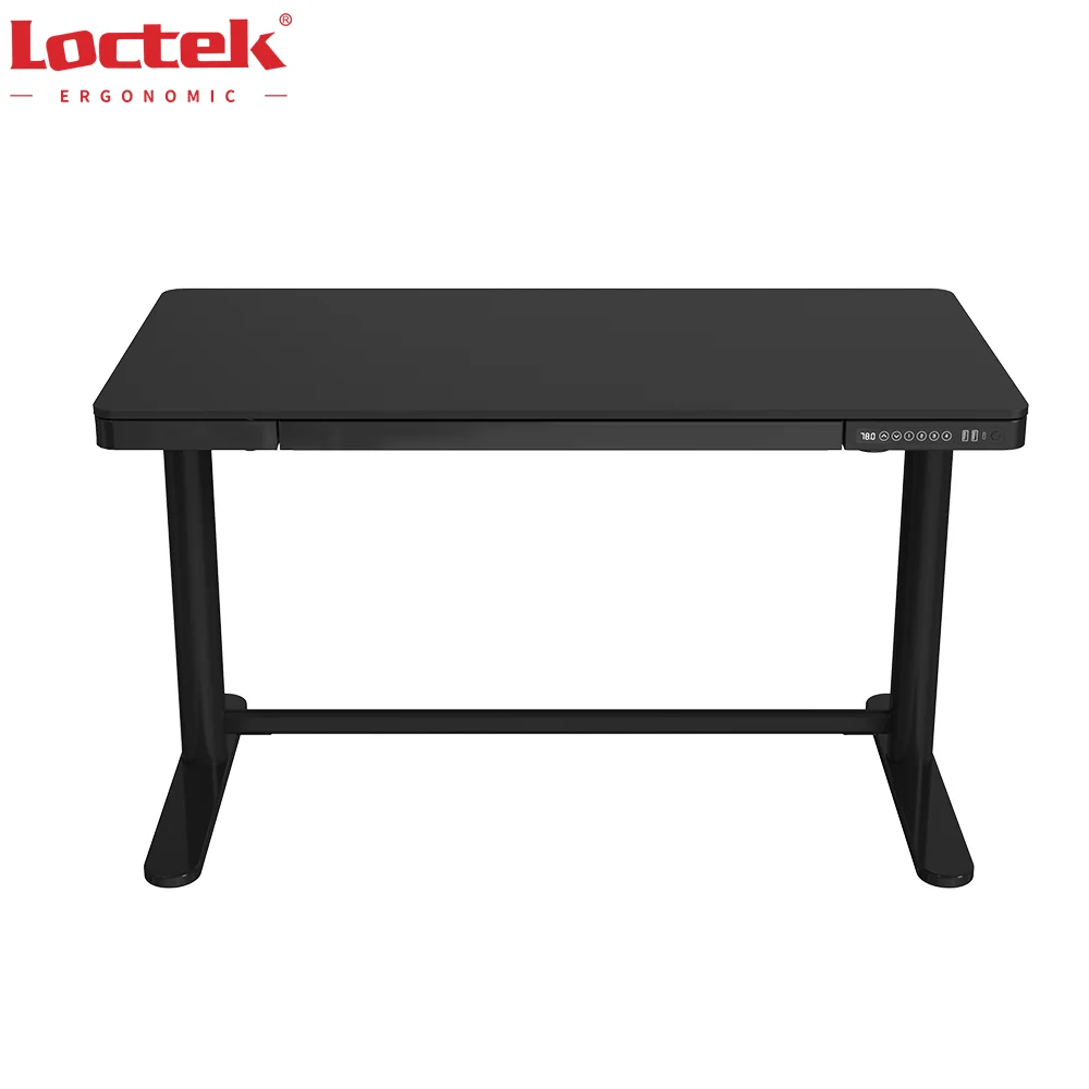 
Wooden Top Kids Children Study Sit Stand Height Adjustable Electric Table Desk Loctek ET117W 