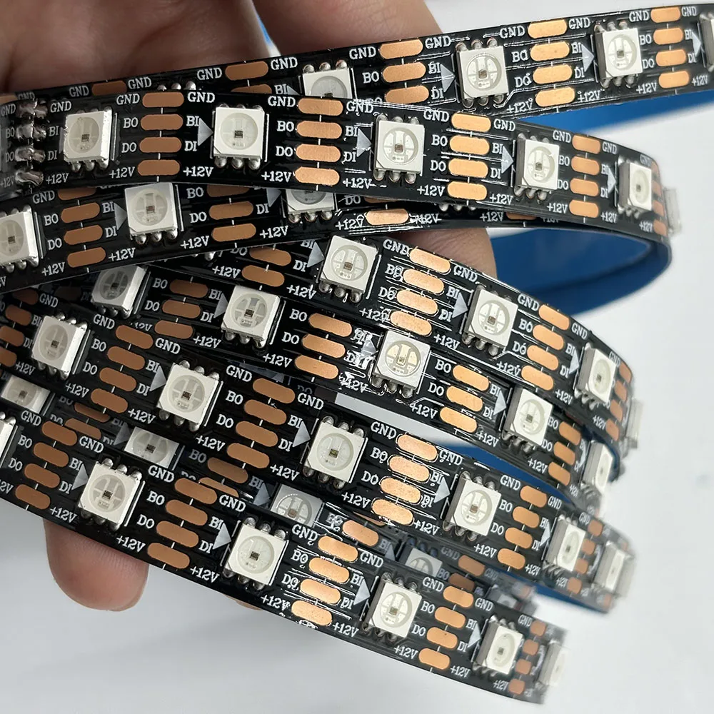 Профессиональная Светодиодная лента ws2811 ws2812 ws2812b ws2815 cinta 144 5v 12v 24v rgbw