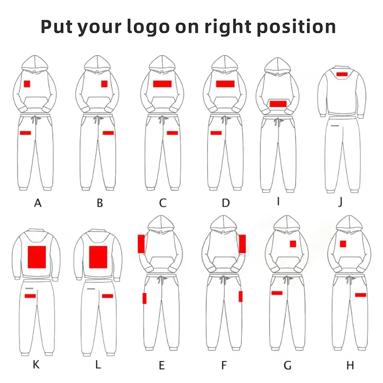 Blank Tracksuits Custom Logo Hoodie and Jogger Set Custom Sport Wear Oversized Plain Hoodie Sets