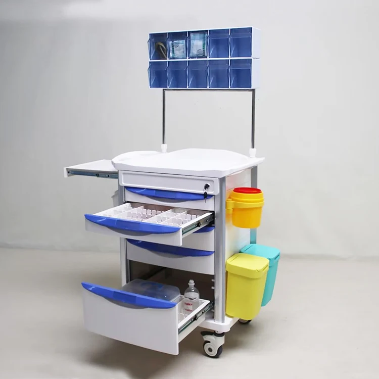Professional Anaesthesia Cart Silent Operation Anesthesia Trolley Efficient Storage Anesthesia Cart For Medical Facilities