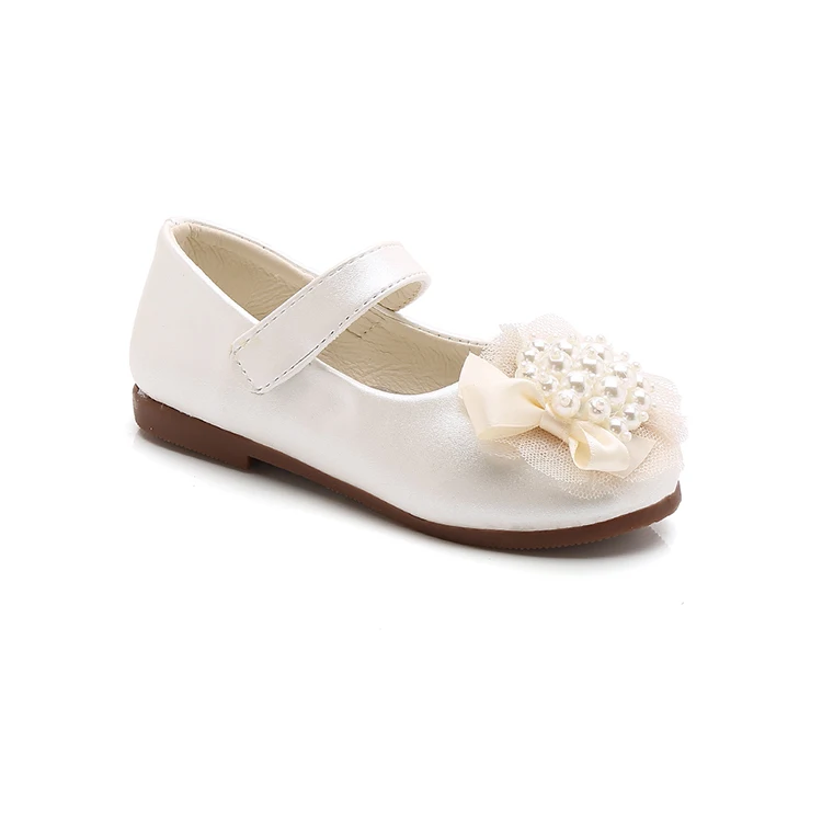 Cheap hot seller manufacturers wholesale beautiful girls flat beaded lace princess party dress shoes girls party shoe kids