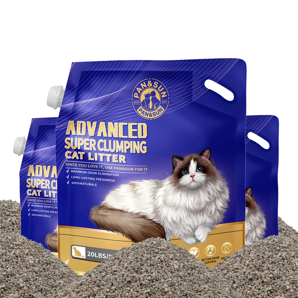 OEM/ODM Wholesale Cat Litter Strong Clumping Eco Friendly Bentonite Cat Litter Sand