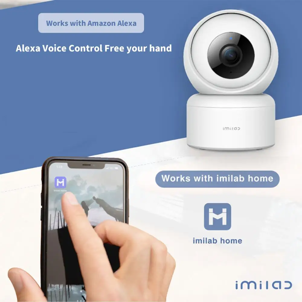 Imilab C20 1080P Babyfoon Met Camera Smart Home IP WiFi Security Surveillance Baby Monitor Sound Detection Night