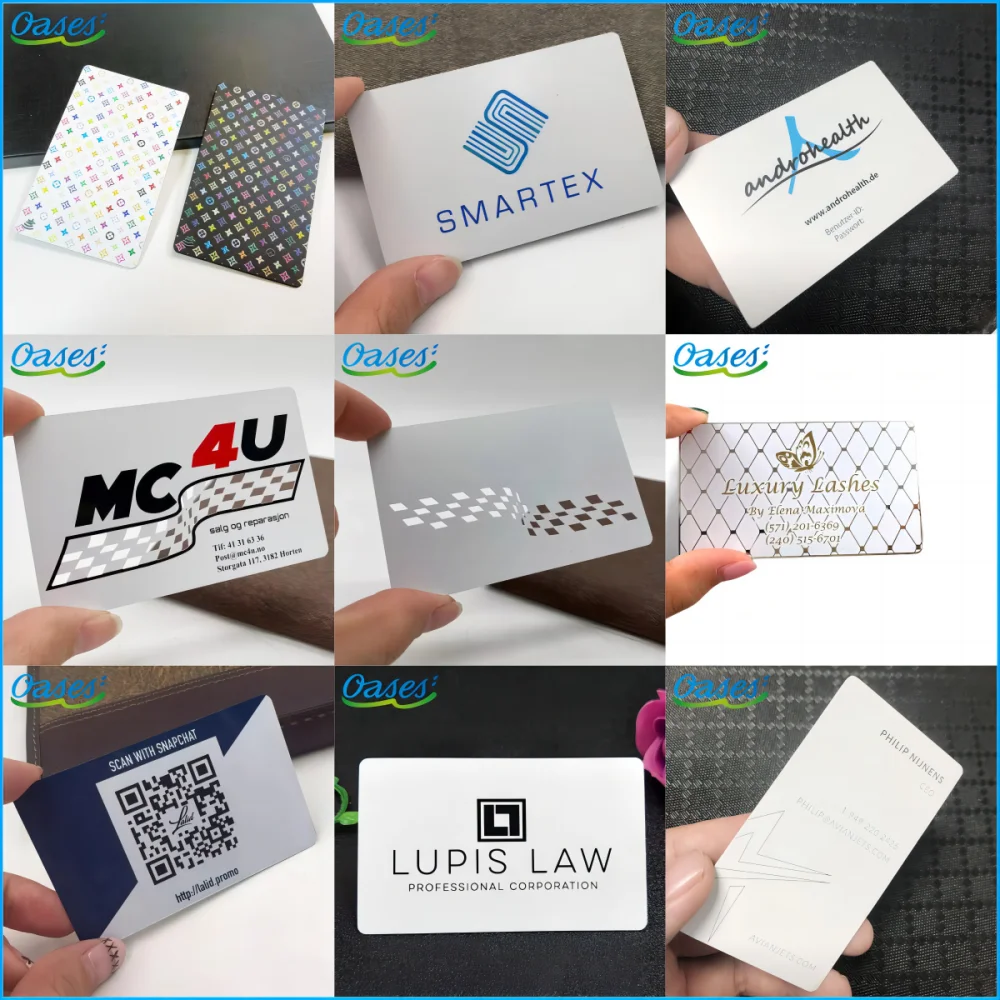 White Metal Business Cards