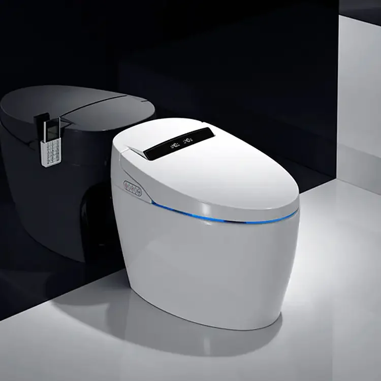 Bathroom Luxury Sensor Automatic Flush Wc Bidet Ceramic Floor One Piece Intelligent Smart Toilet Bowl