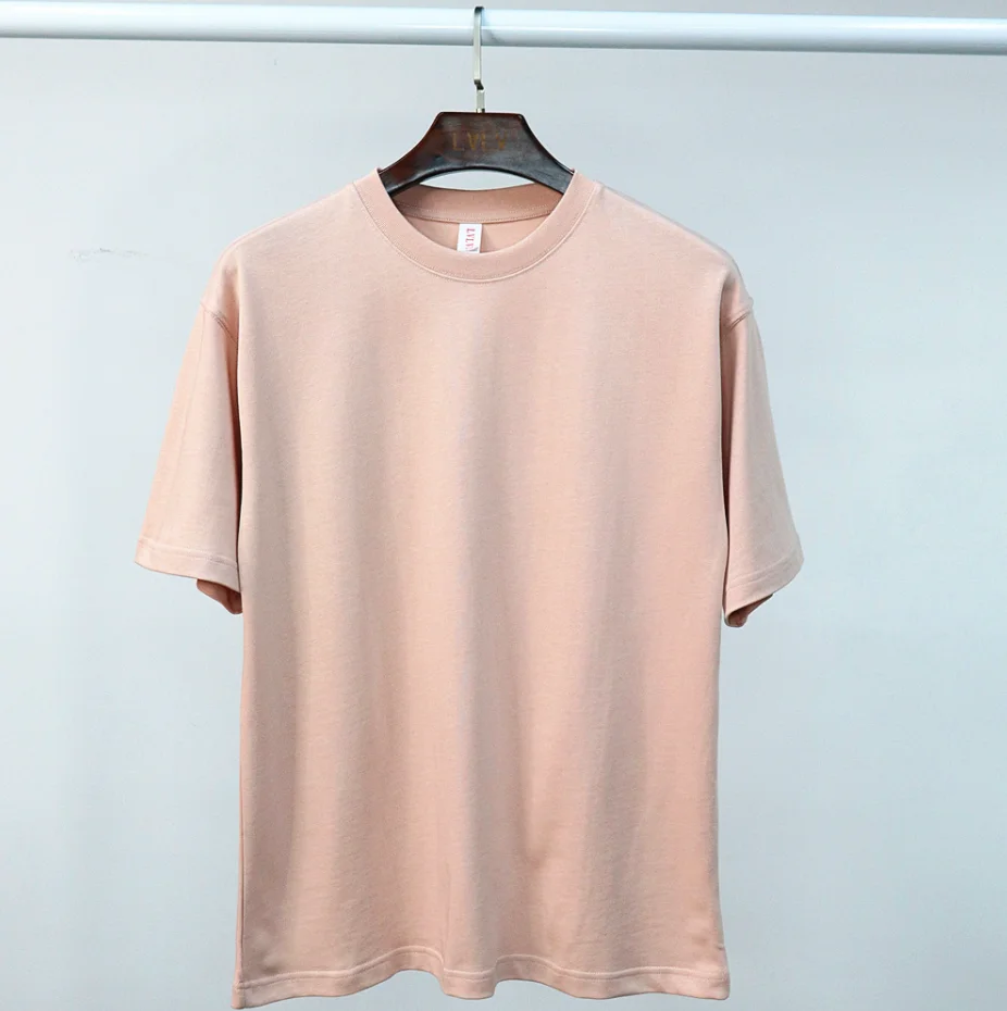 280g heavy cotton oversize t shirt mens thick t shirt blank drop shoulder tshirt oem printing