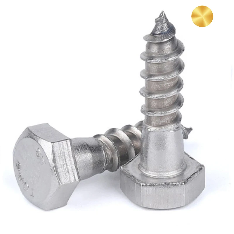 6.3x25 mm hex head galvanized stainless steel self tapping screws