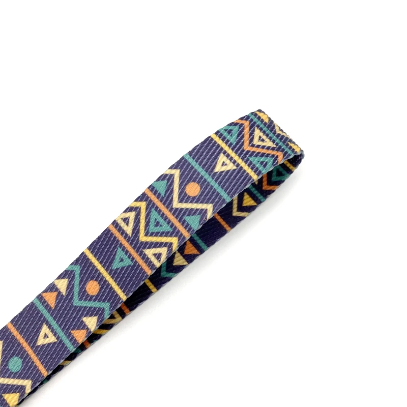 Cheap Super Factory Popular Polyester Printed Keychain Wrist Lanyard Leather Phone Keychain Lanyard Short