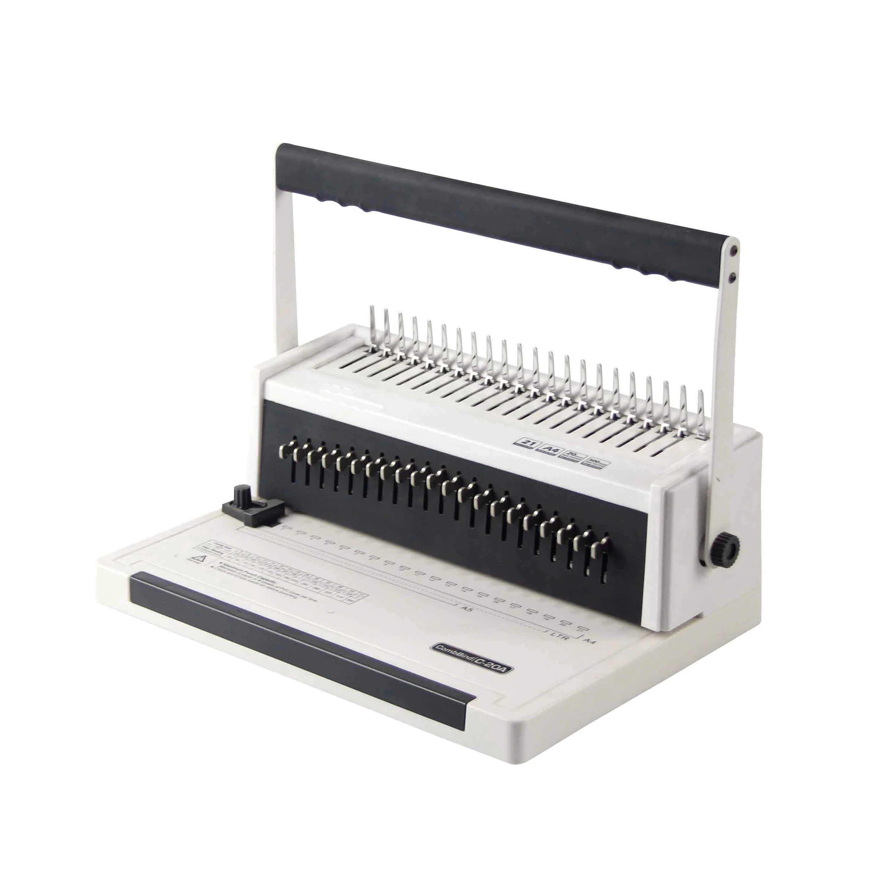 U-C20A 21 holes Office comb binding machine for office use A4