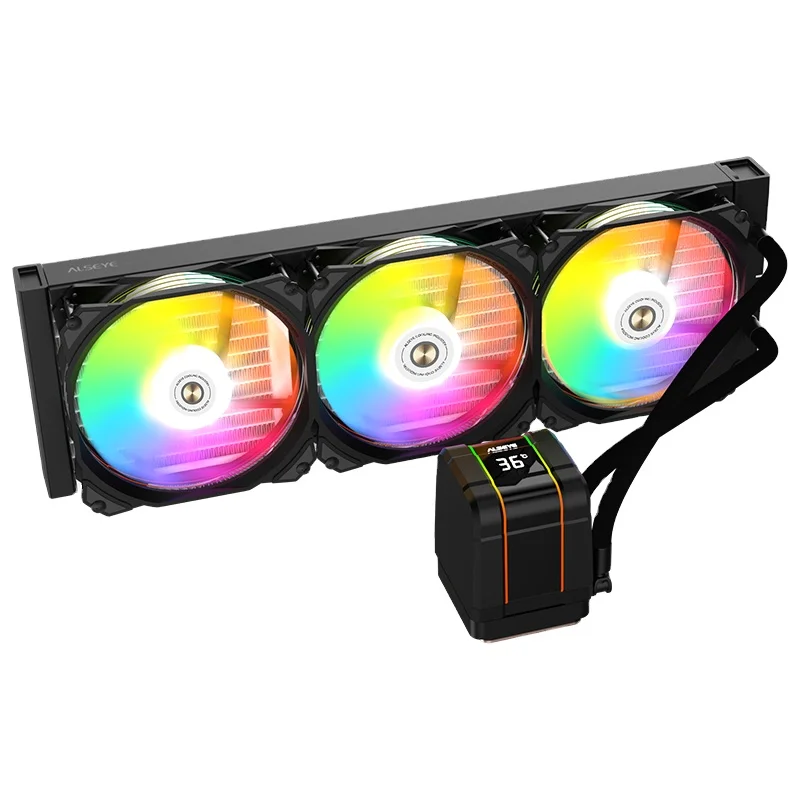 M360 Plus LGA1700 Compatibility CPU Water Cooler Fluid With Temperature Display