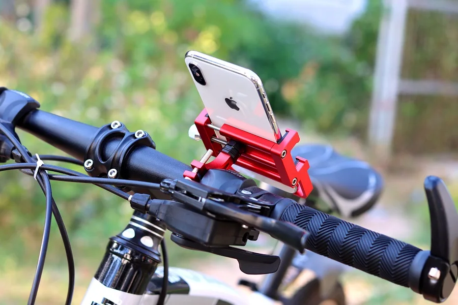 Superbsail 360 Degrees Rotation Corrosion Resistant Aluminum Bicycle Mobile Phone Holder For Bike Electric Scooter Motor Cycles