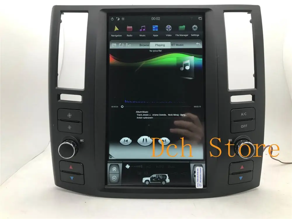 11.8'  tesla style Android 11 Car DVD PLAYER RADIO for Infiniti FX FX25 FX35 FX45 2004-2008 navigation 128G QUALCOMM 8 CORES