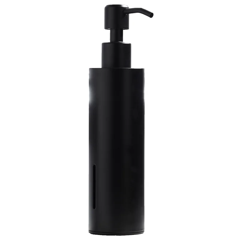 304 Stainless steel Black Soap Dispenser for Hotel & Household