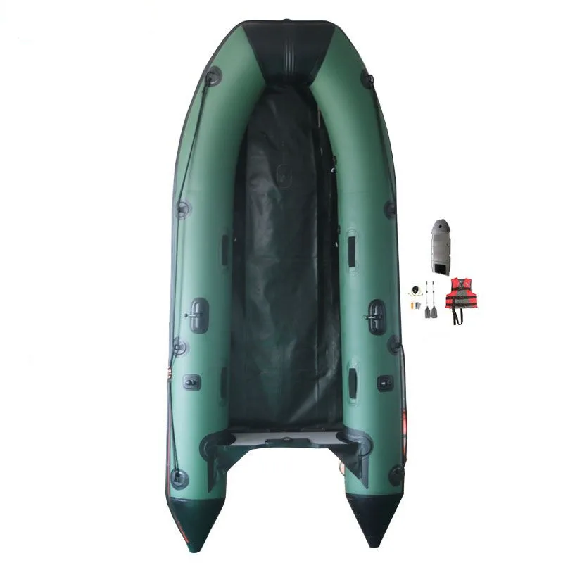 OEM factory 380cm inflatable Rowing boats 2 3 4 5 6 Person Inflatable Kayak Fishing Boat Custom PVC Hypalon