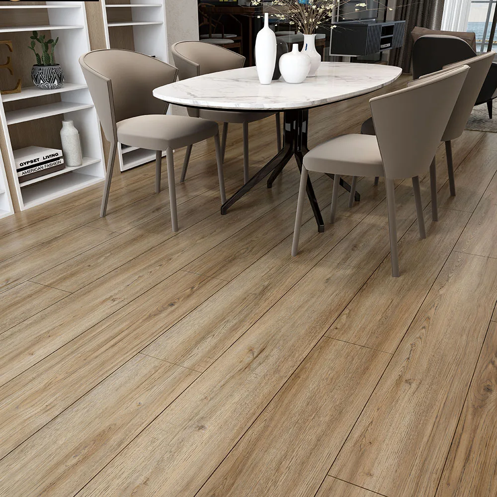 Modern Design Sentai Resistant Chinese Oak Wood Flooring Eco-Friendly SPC Flooring Covering Composite PVC Panel 88182-001 Hotels