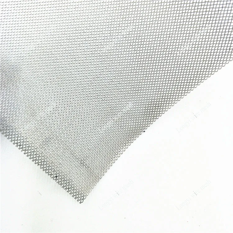 Grade 1 2 pure Titanium material 0.3x0.5 0.6x0.8mm expanded metal mesh screen for fuel cells