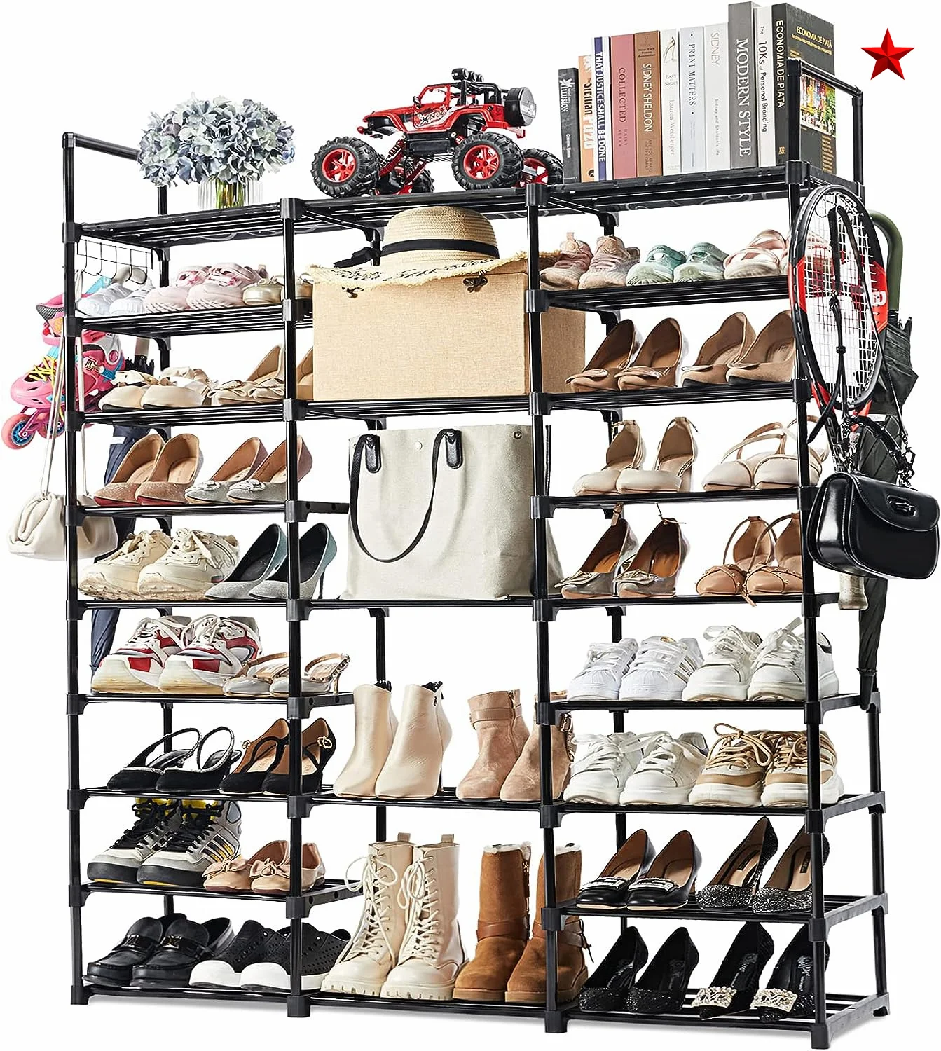 Multifunctional Diy Plastic Shoe Storage Rack Entryway Shoe Display Racks Shelf For Home