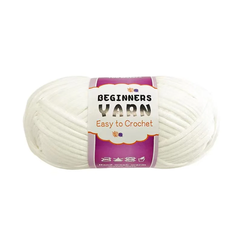 China wholesale source factory  hand knitting crochet 100g ball cotton nylon cored yarn for DIY weaving household