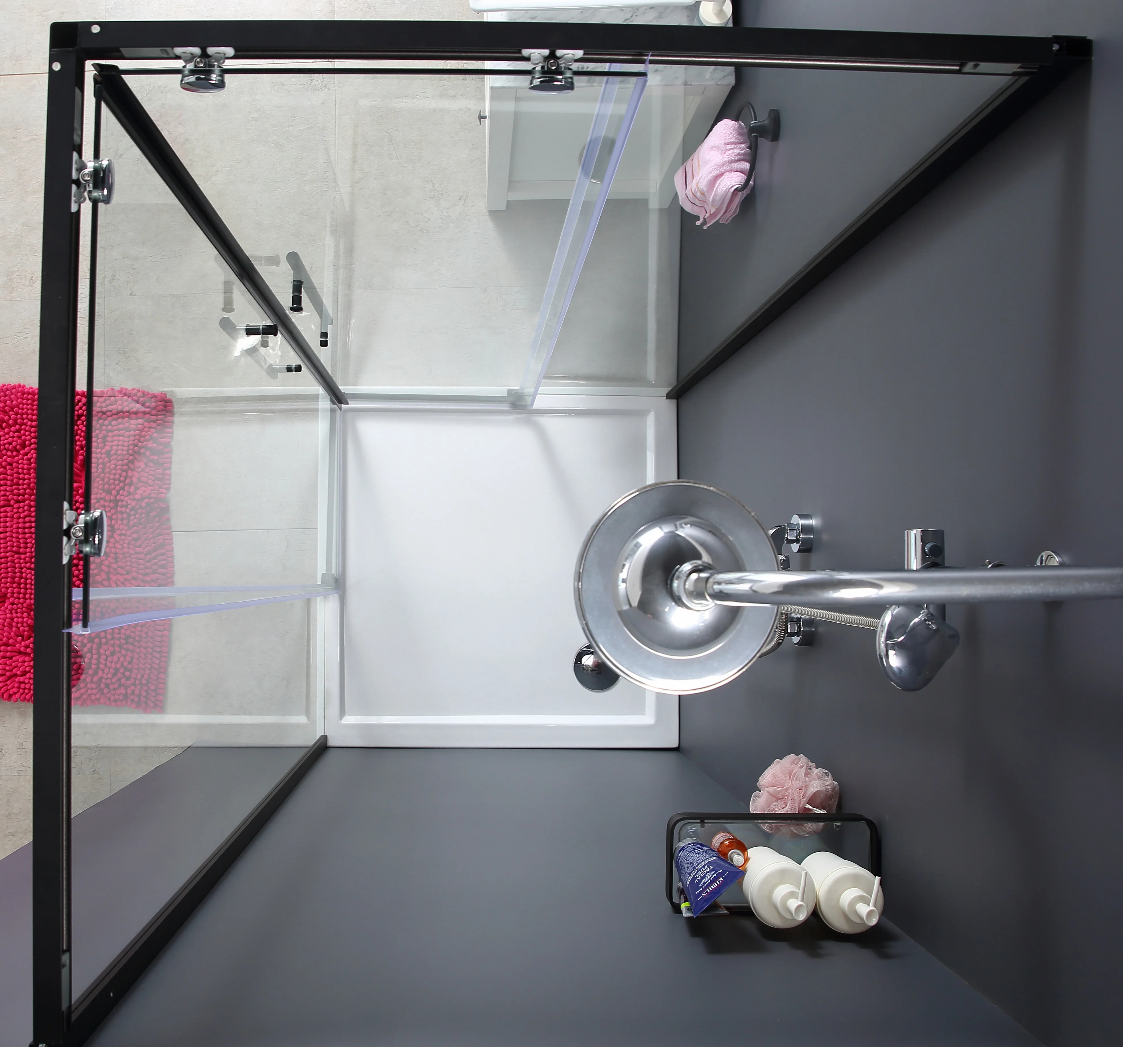 Easy Assembly easy cleaning frameless Shower Room