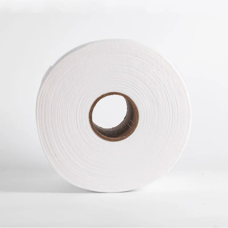 Wholesale the most favorable price factory straight hair 100% polyester spunlaced non-woven fabric for face towel raw materials
