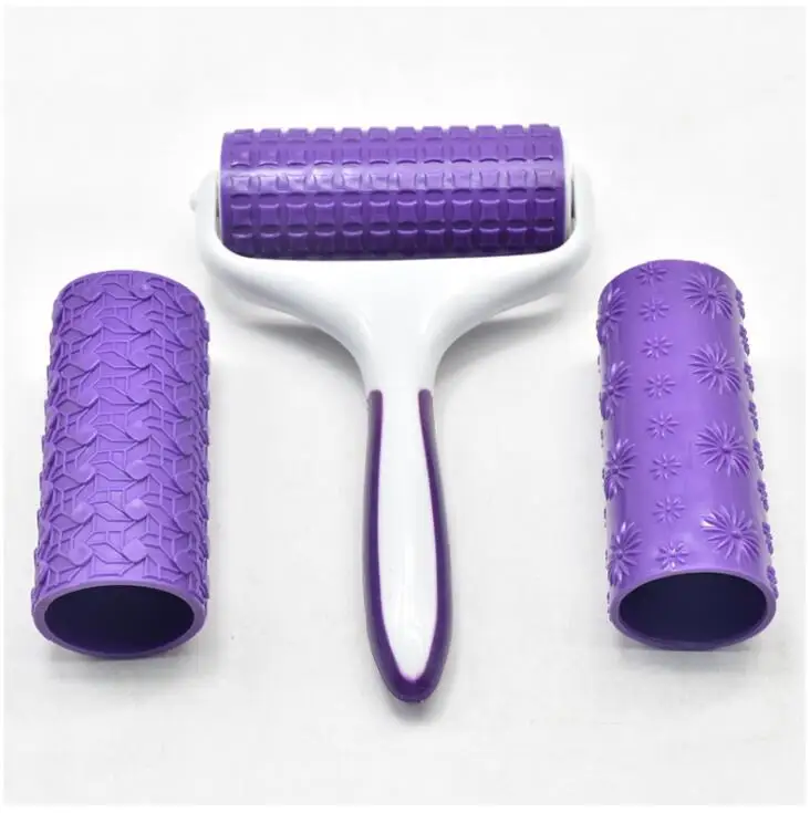 HY Cake Pattern Embosser Roller Decorating Pizza Cracker Slices Baking Tools