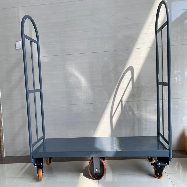 Heavy Duty Steel Dolly U-Boat Utility Trolley Material Cart Platform Hand Truck