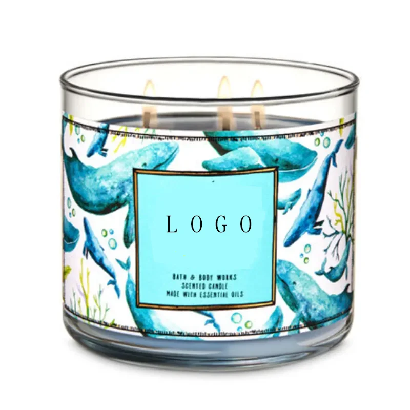 Best Price Wholesale Nature Aromatherapy 3 Wick Scented Soy Wax Candle in Big Glass Jar Beeswax Palm Wax Bars Diwali Occasions