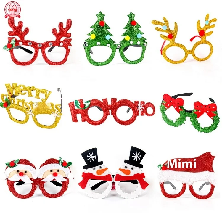 New Arrival Creative Christmas Decorative Glasses Frames Adults and Kids Party & Funny Masks Wholesale Holiday Supplies Gifts