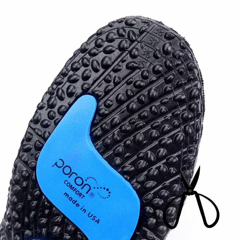 New Design Air Cushion Sport Insoles Poron Shock Absorption Breathable High Elastic Soft Insoles