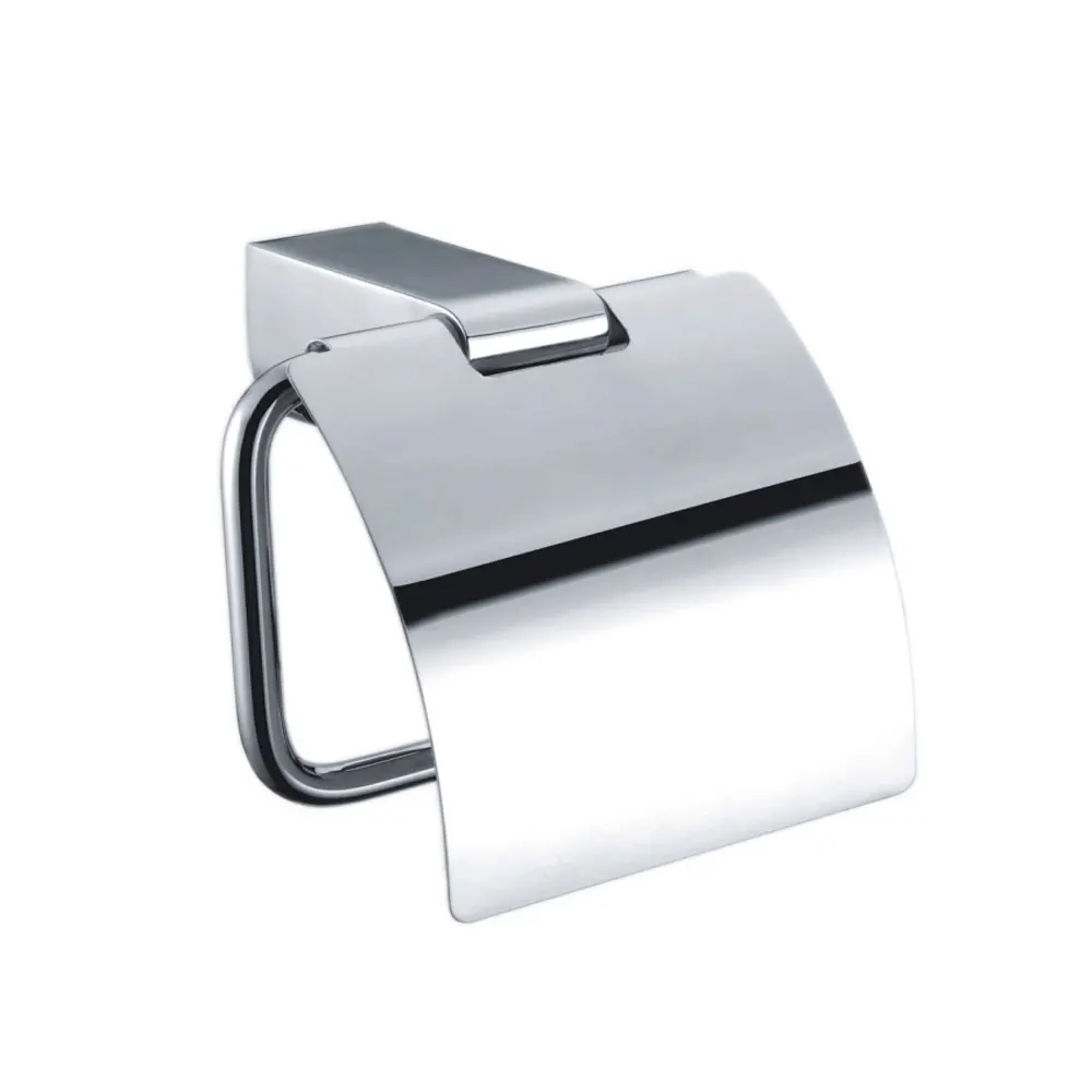 Bathroom Accessories factory  Chrome Plated Tissue Holder Washroom Wall Mount 304 Stainless Steel Toilet Paper Holder