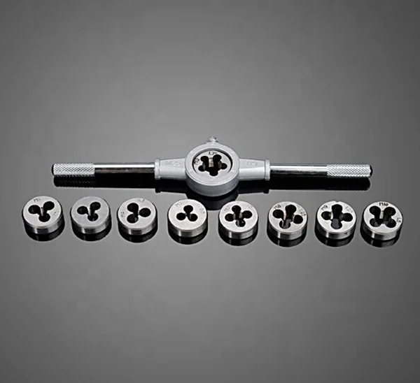 40pc Professional SAE & metric inch hex threading dies thread tools tap and die set