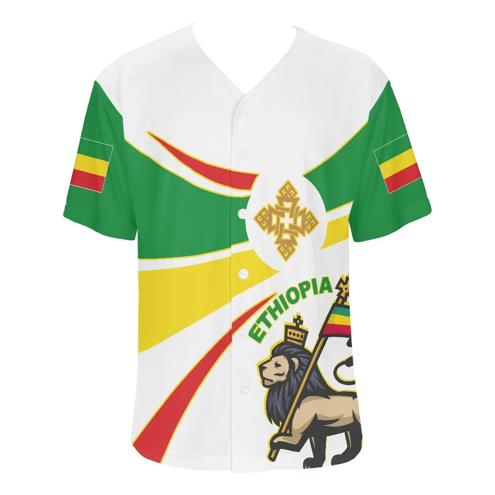 Manufacturer Traditional Ethiopia Lion Men Sport Basketball Uniform Dropship Ethiopian Flag Cross Custom Basketball Jersey Shirt