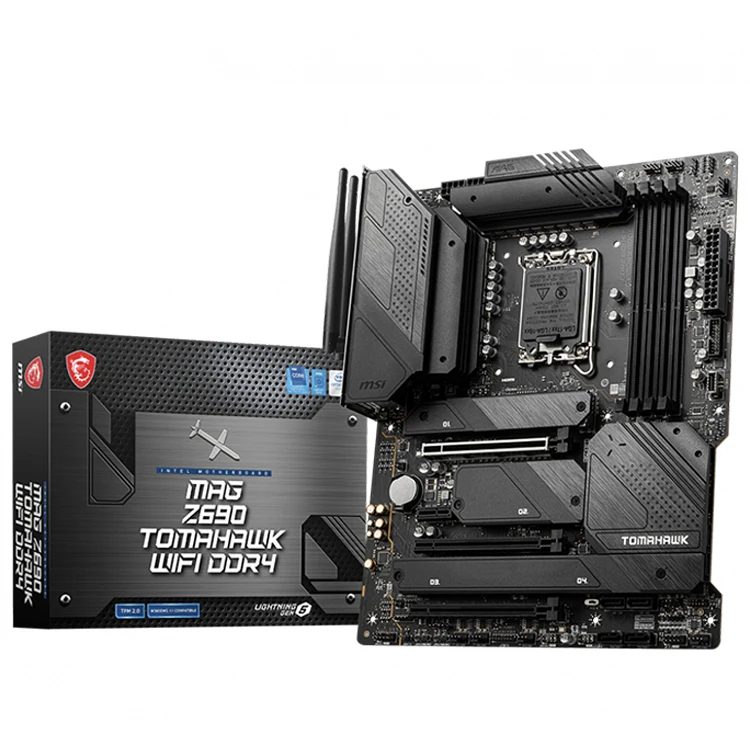 MSI MAG Z690 TOMAHAWK WIFI DDR4 ATX Gaming Motherboard With LAG1700 Socket Support Intel 12th Gen Intel Core processors