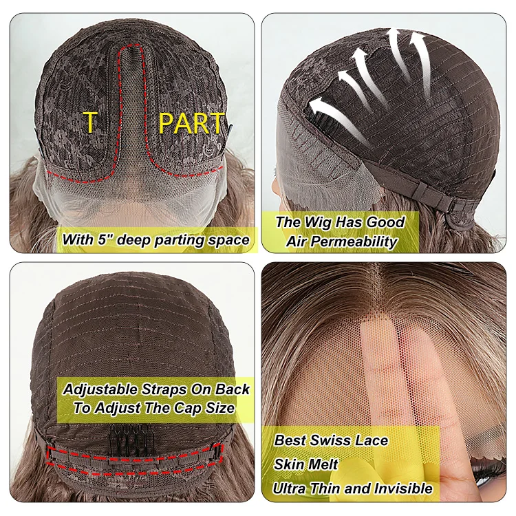 Julianna Hair New High Quality Premium Fiber Heat Resistant Natural Long Straight 30 Inch Ombre Blonde Synthetic Lace Front Wigs