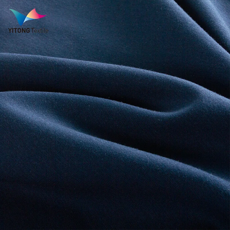 Wholesale 230 gsm Cotton Single Jersey Fabric 93% Cotton 7% Spandex Fabric for Loungewear Clothing