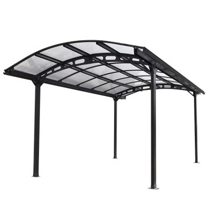 Waterproof Car Shed Canopy with Galvanized Iron Horizontal Roof Tent Top Garage Shelter Cover for Cars Boats