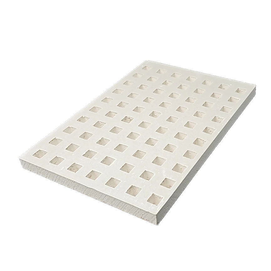 High-strength perforated gypsum board for acoustic ceiling and wall panels plasterboard