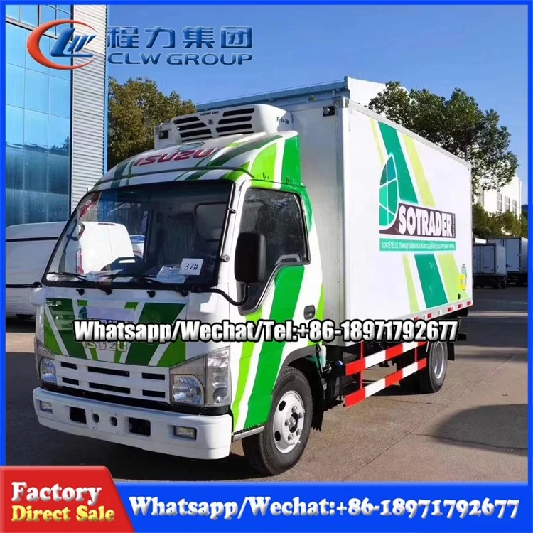 China Factory Price ISUZU 4X2 New Condition Diesel Fuel Refrigerated Truck For Sale