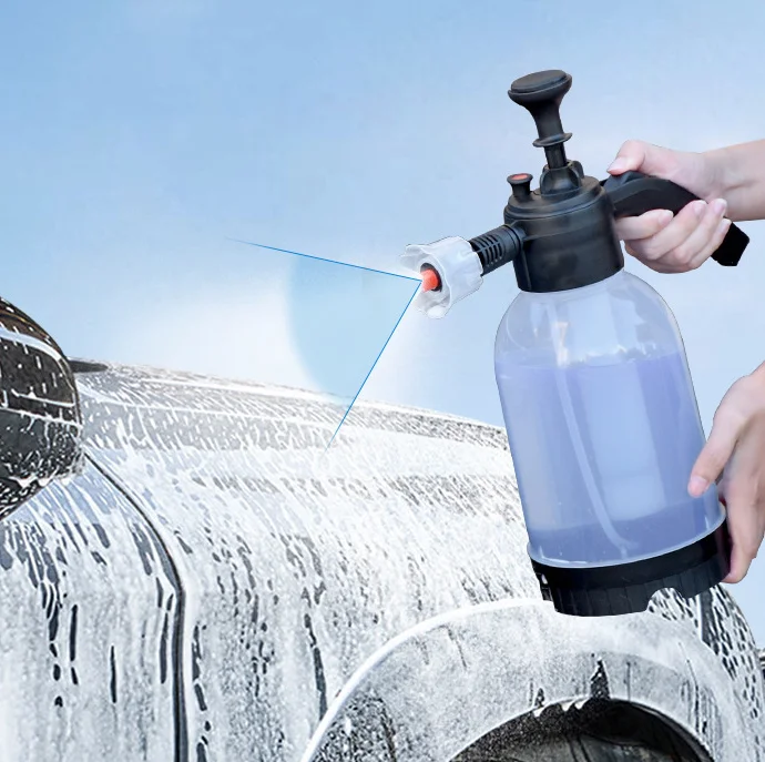 2 liter garden handheld plastic foam pressure sprayer for plants kettle car washing
