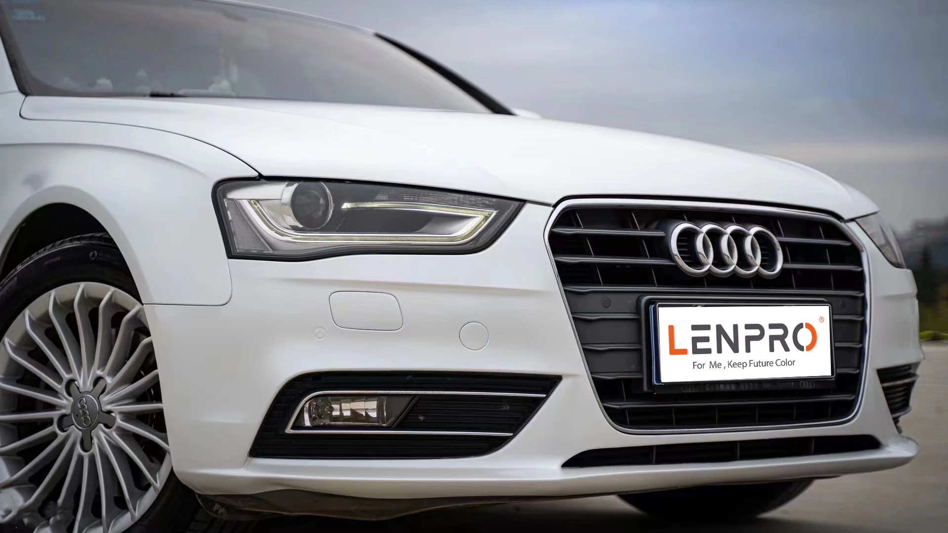 Пленка для автомобиля LENPRO из высококачественной бумаги на заказ, автомобильные аксессуары, виниловая пленка, матовая жемчужная белая пленка для автомобиля, виниловая пленка