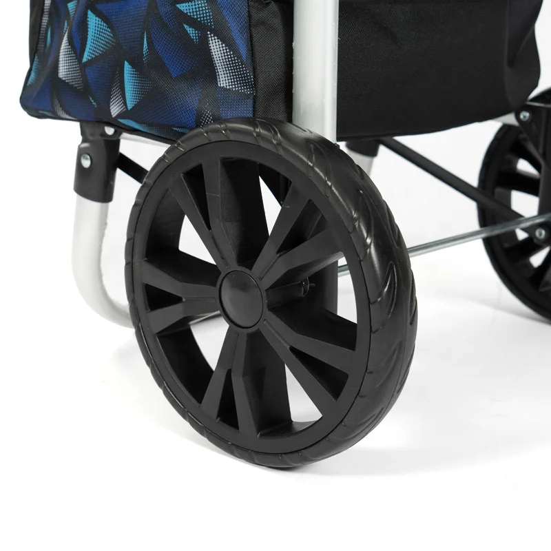 Hand Carts & Trolleys Wholesale 600D Polyester Folding Shopping Cart Trolley Bag Shopping Trolley