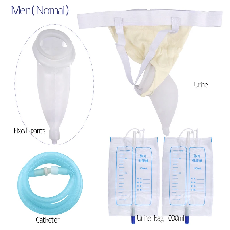 Medical Product Adult 1000ml Urine Bag Collector with Prices Wearable Panty Urine Collector Urine Bag