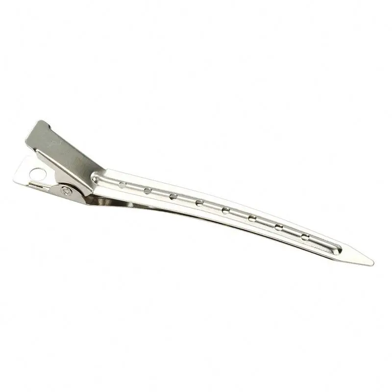 Hot sale 3.5 Inches Duck Bill Hair Clips Metal Alligator Curl Clips Sectioning Clips For Beauty Salon