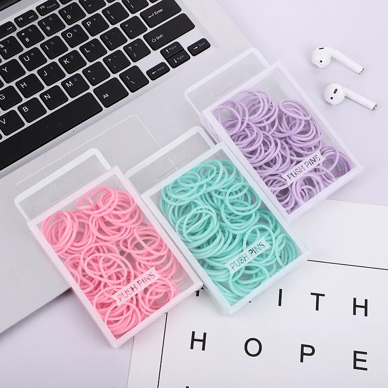 School Office Use Mini Rubber Bands Factory Wholesale Colorful Durable Elastic Rubber Bands